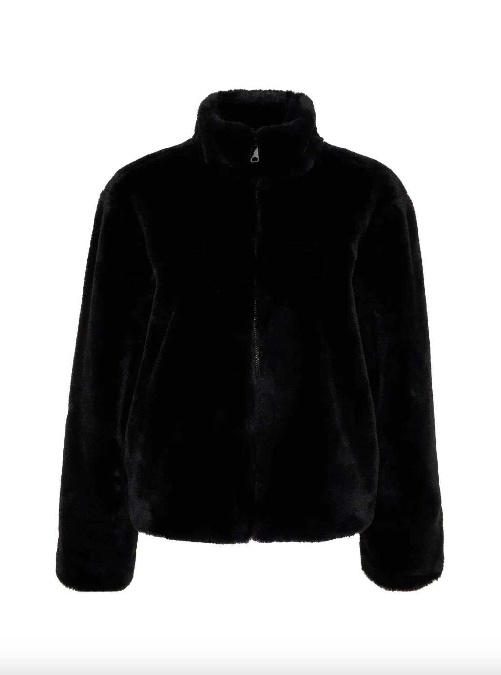 Lux Fur Coat-Black