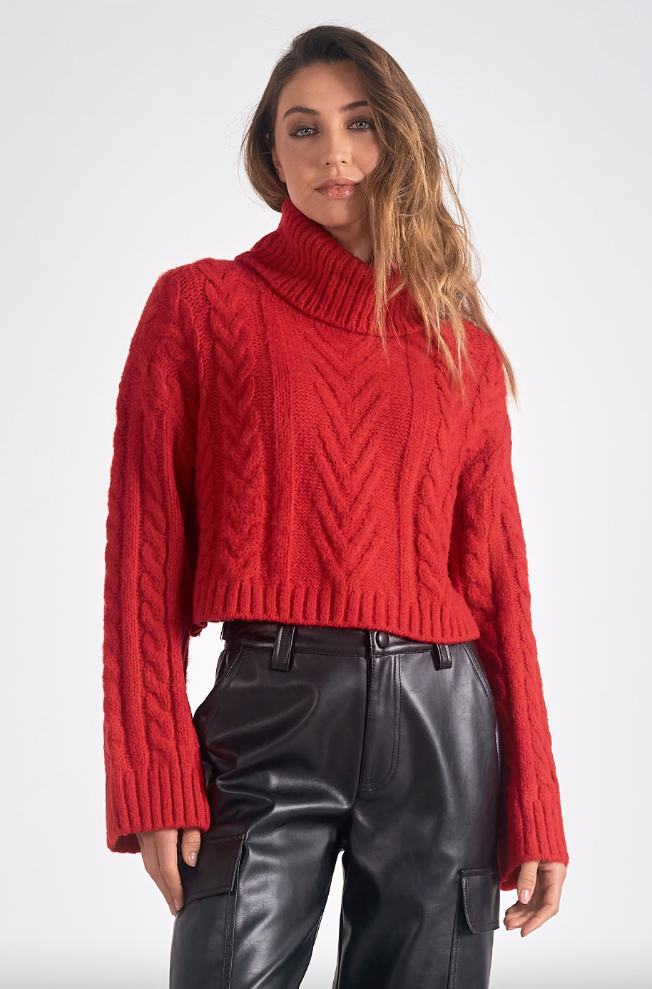 Bree Sweater-Red