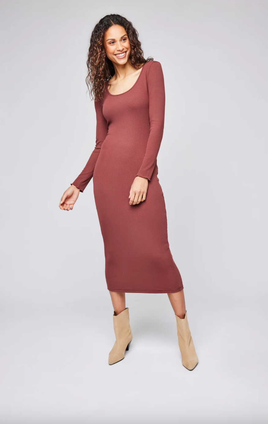 Brea Dress-Cinnamon