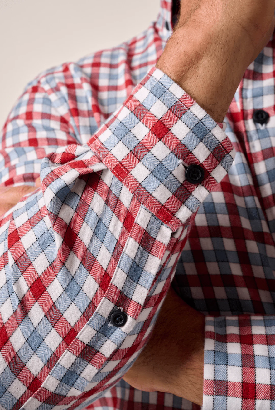 Millbank Button Up-Red