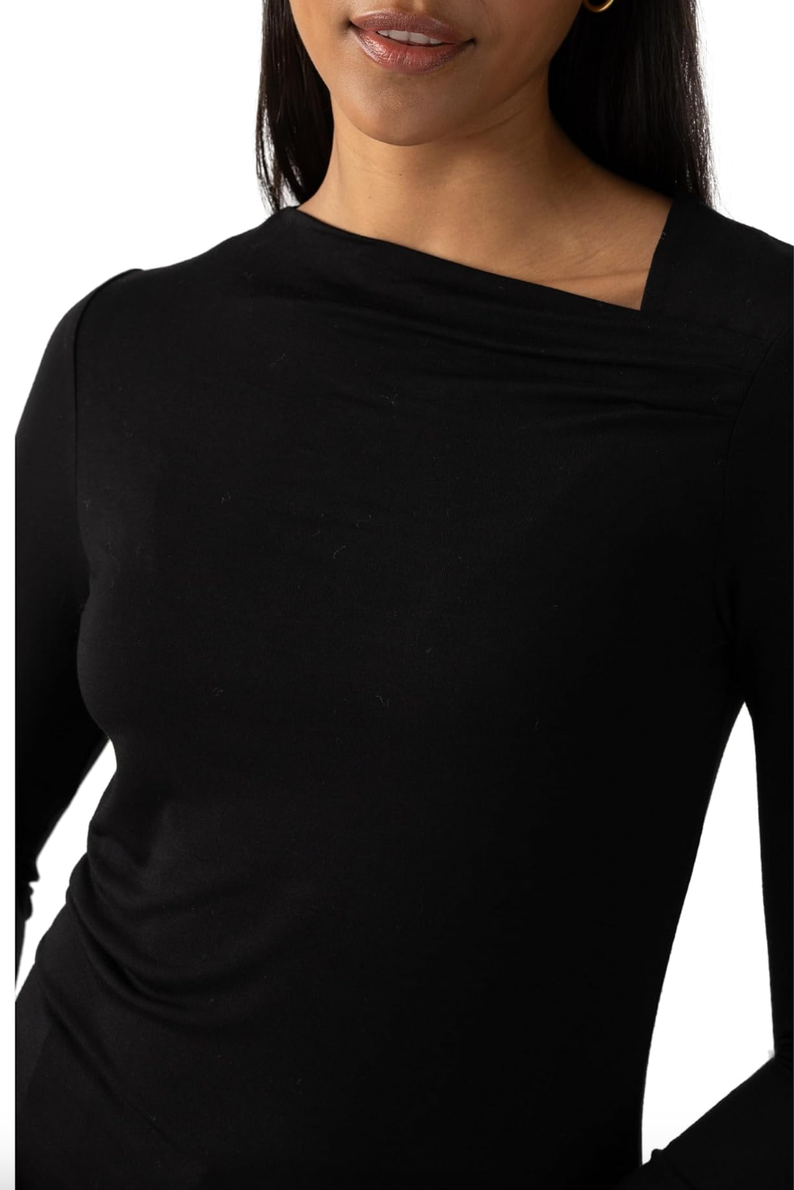 Asymmetrical Top-Black