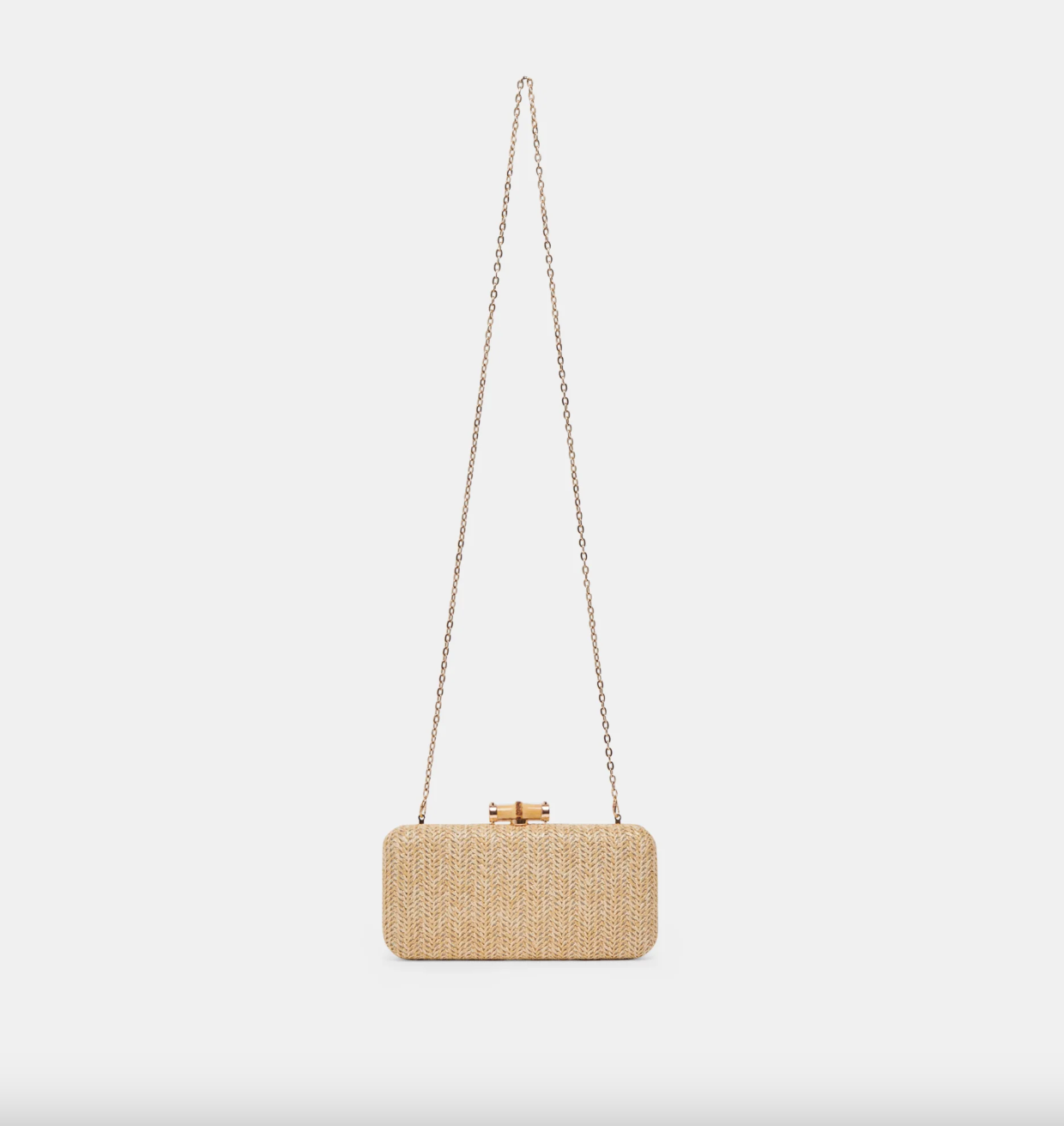 Solace Clutch-Natural Raffia