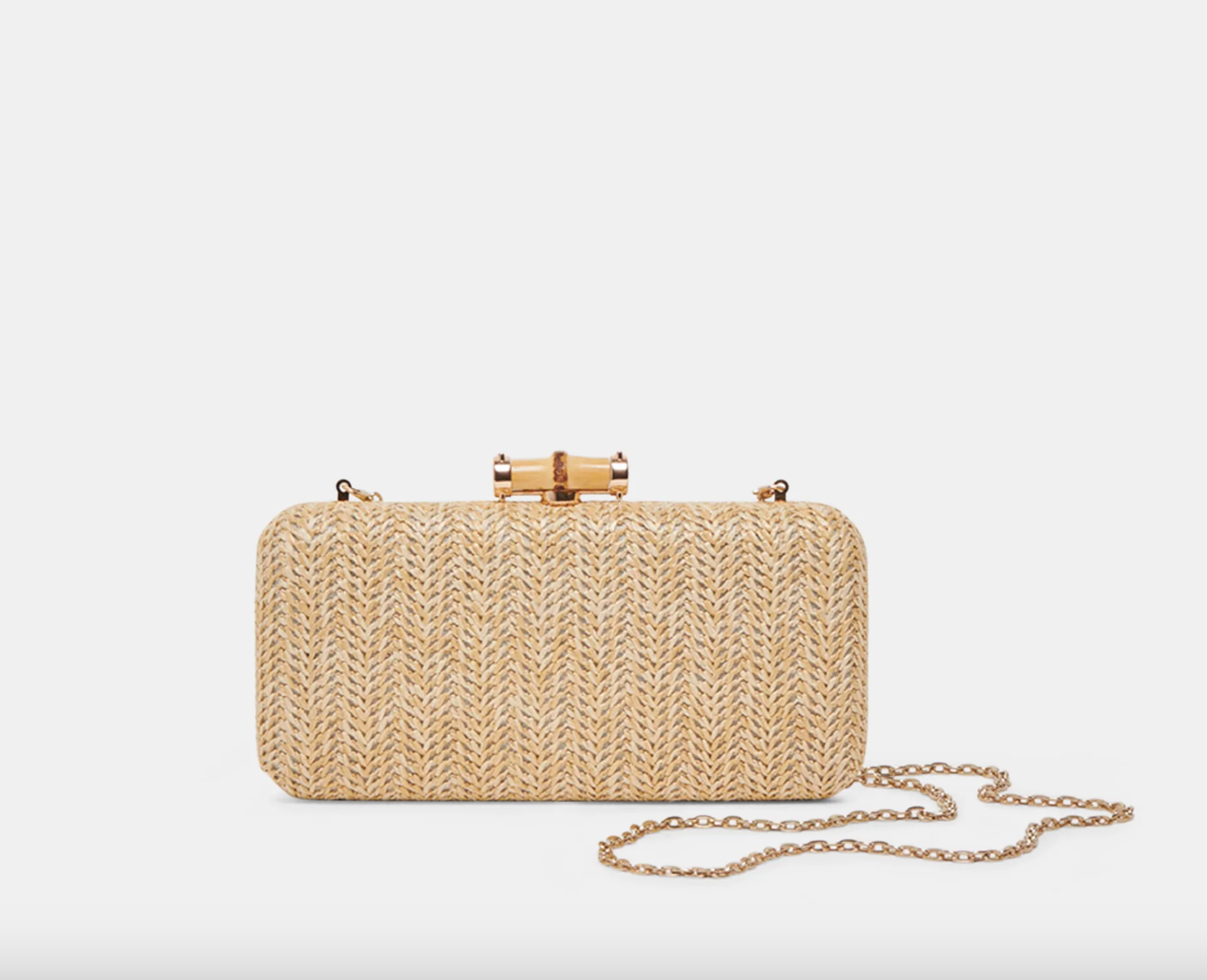 Solace Clutch-Natural Raffia