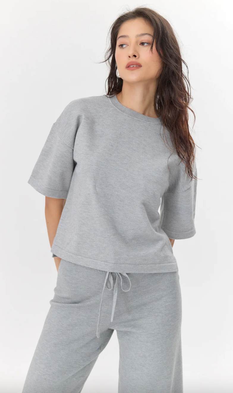 Paige Top-Grey