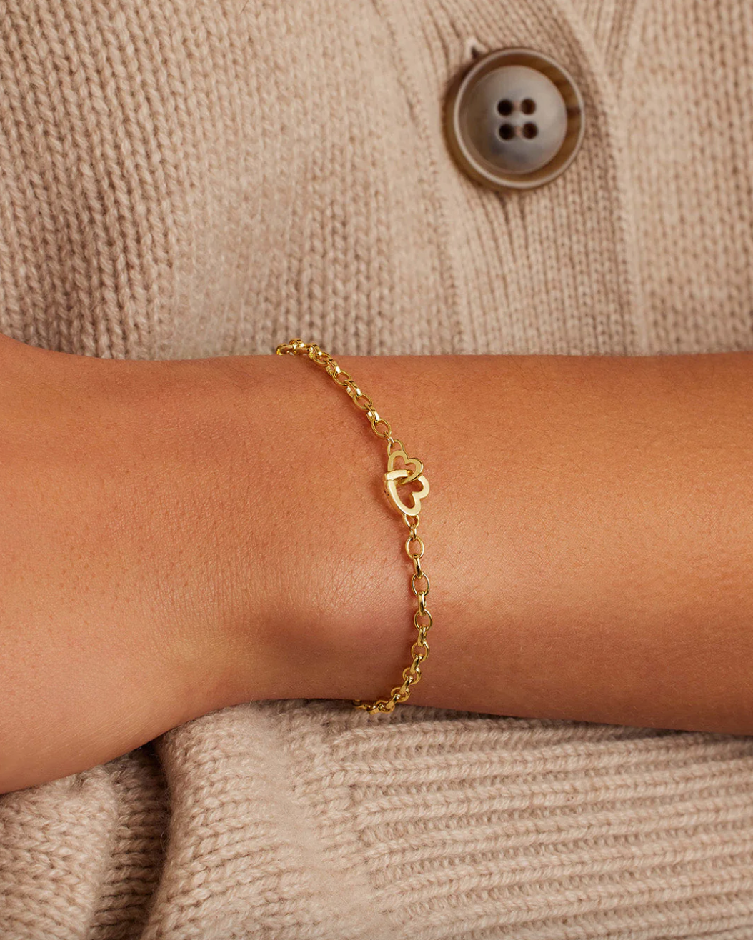 Parker Heart Mini Bracelet-Gold