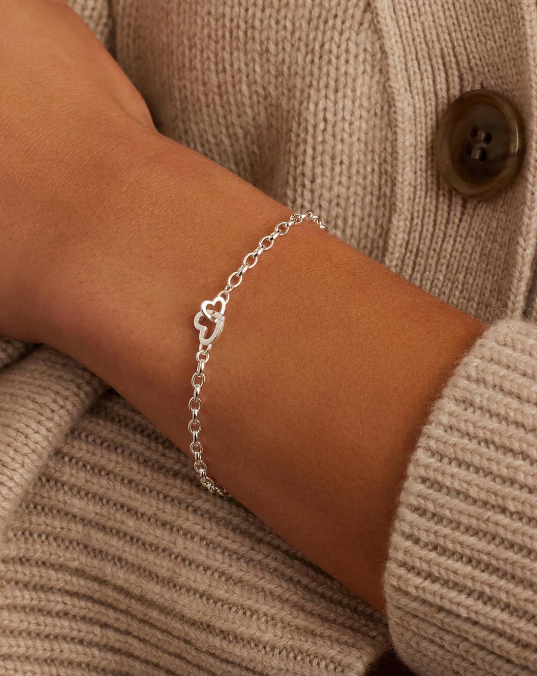 Parker Heart Mini Bracelet-Silver