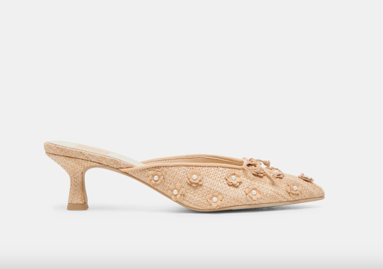 Camilo Heel-Natural Raffia