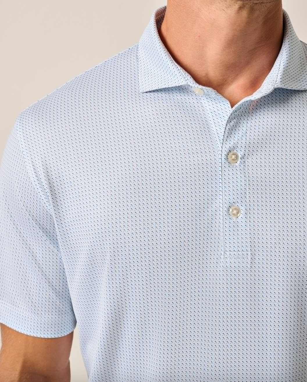 Tee Time Polo-Barrels Blue