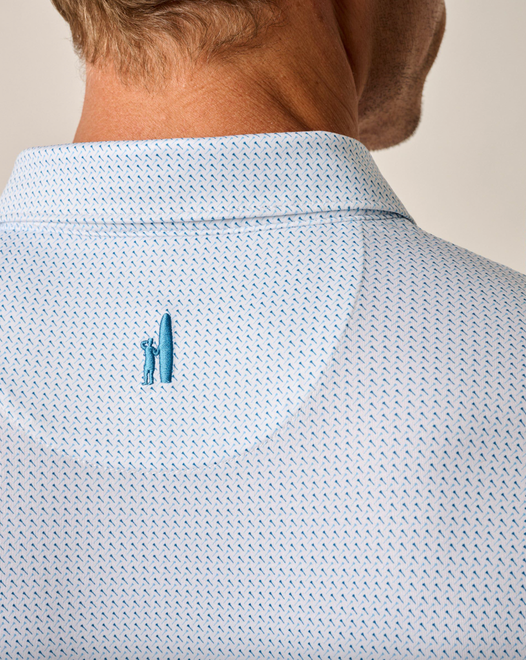 Tee Time Polo-Barrels Blue