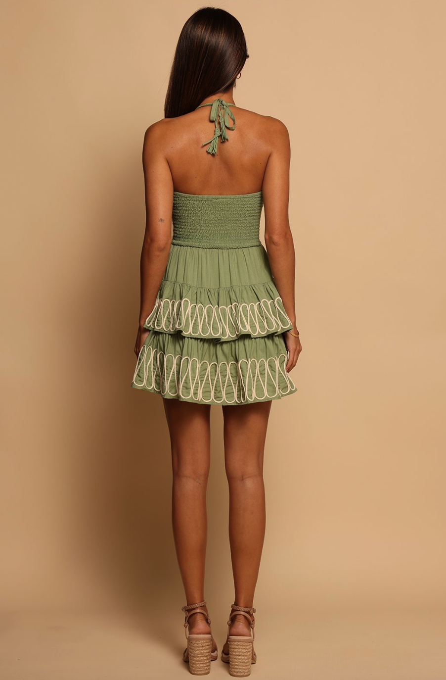 Belize Mini Dress-Green