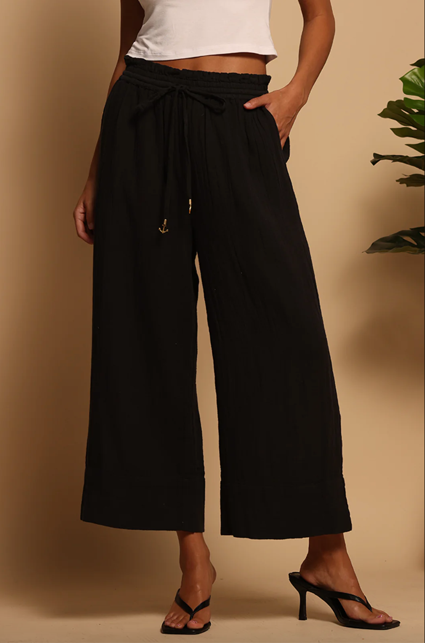 Caty Culotte Pant-Black