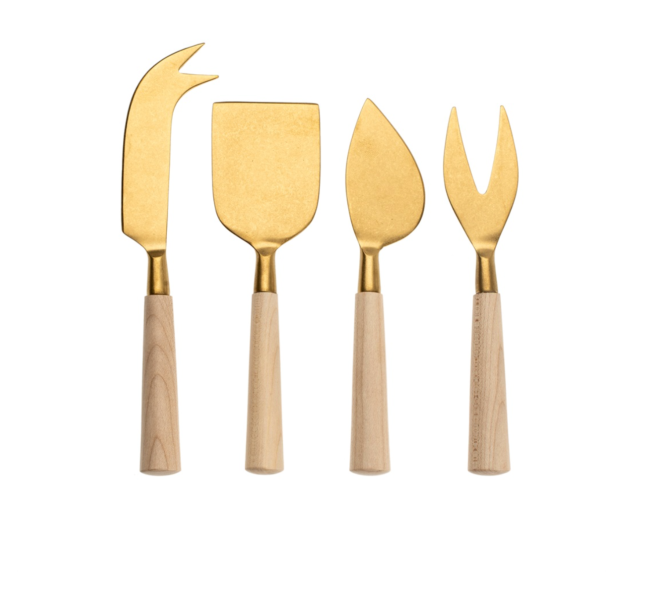 Maple Wood Cheese Knives (Set of 4)