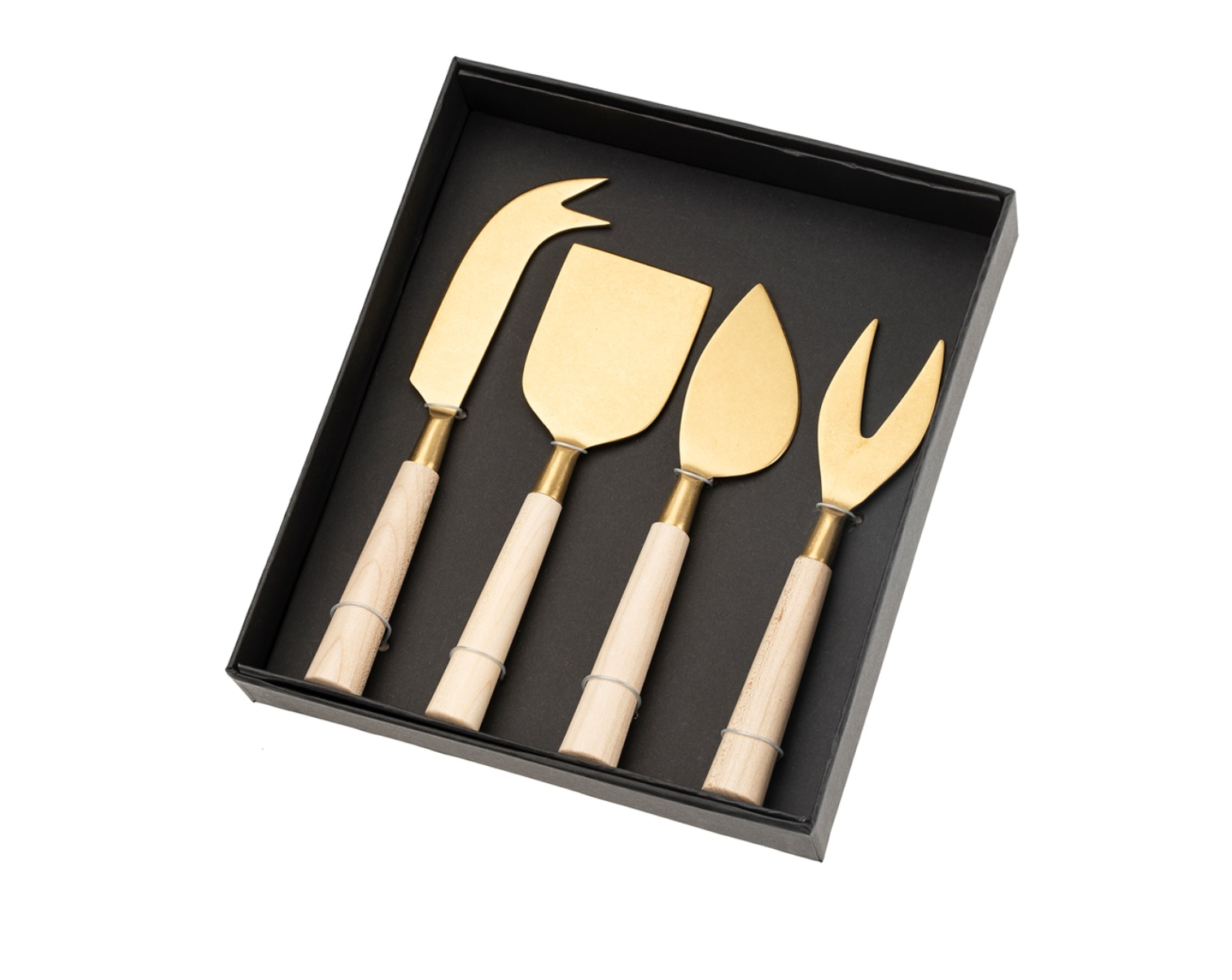 Maple Wood Cheese Knives (Set of 4)