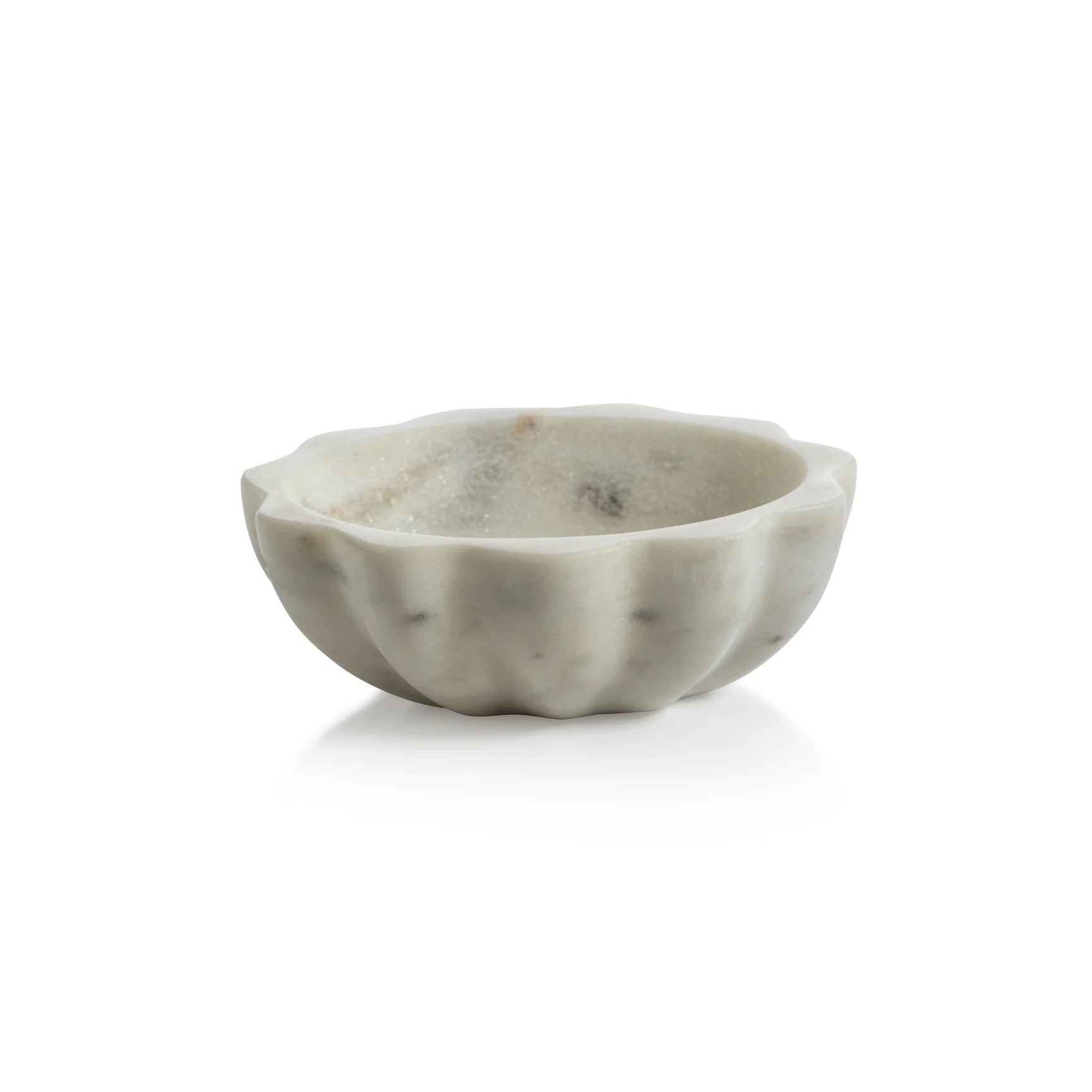 Scalloped Marble Bowl