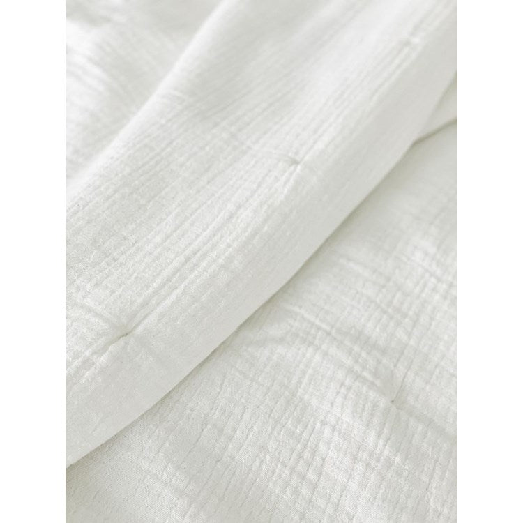 White Gauze Quilt & Pillow Set (2 Sizes)