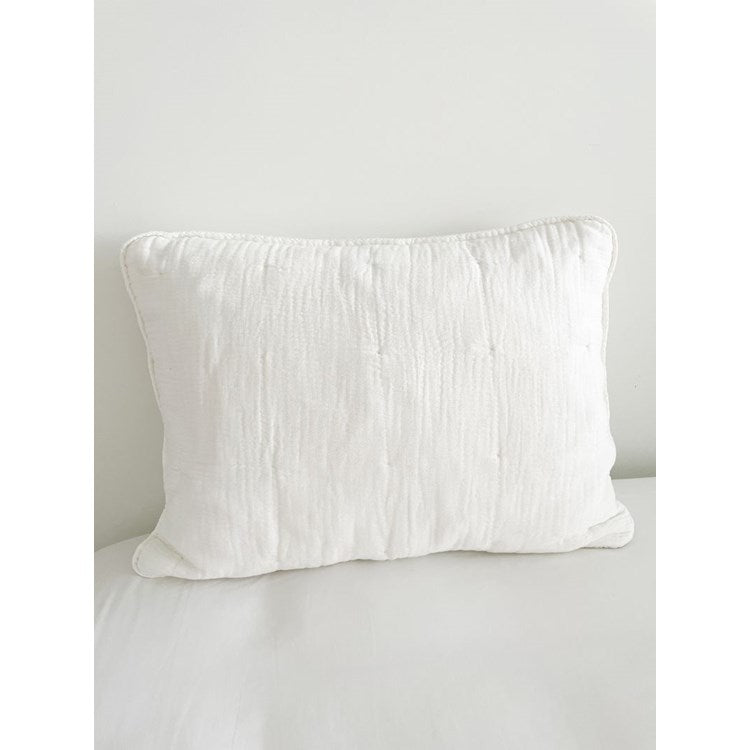 White Gauze Quilt & Pillow Set (2 Sizes)