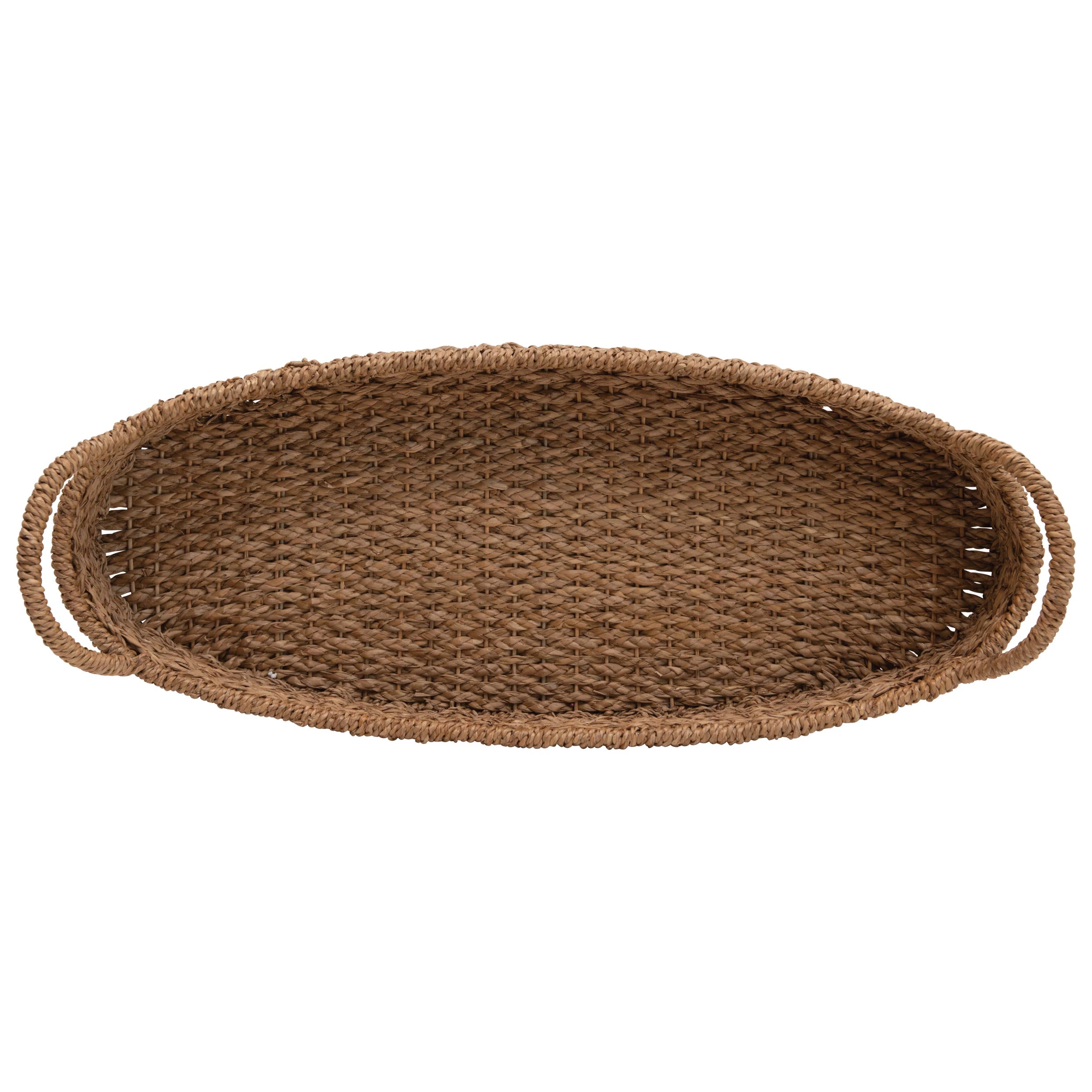 Oval Seagrass Tray w/ Handles