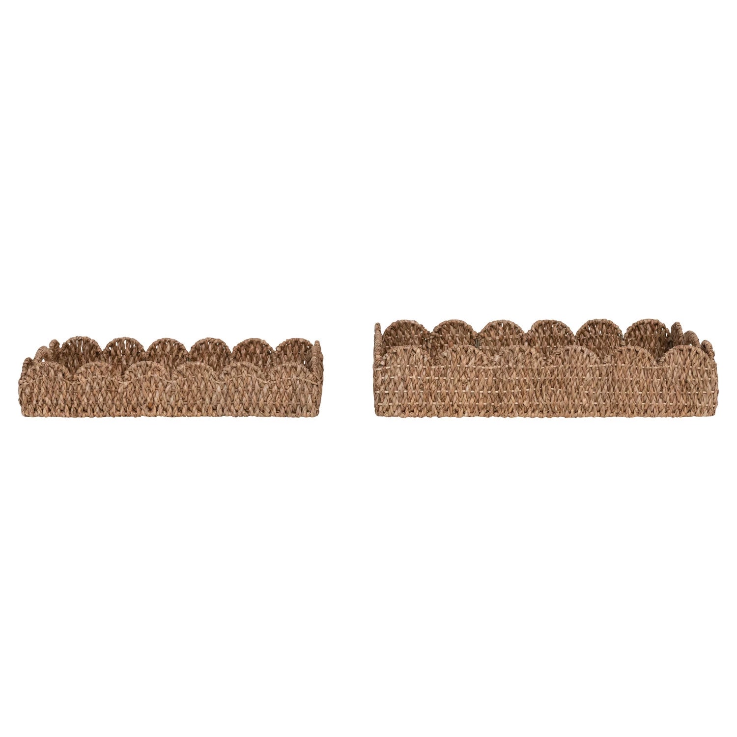 Scalloped Woven Tray (2 Sizes)