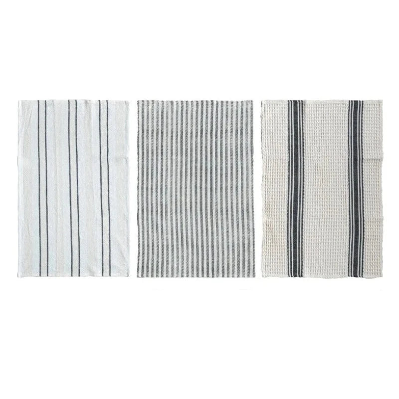 Woven Cotton Slub Tea Towels (3 styles)