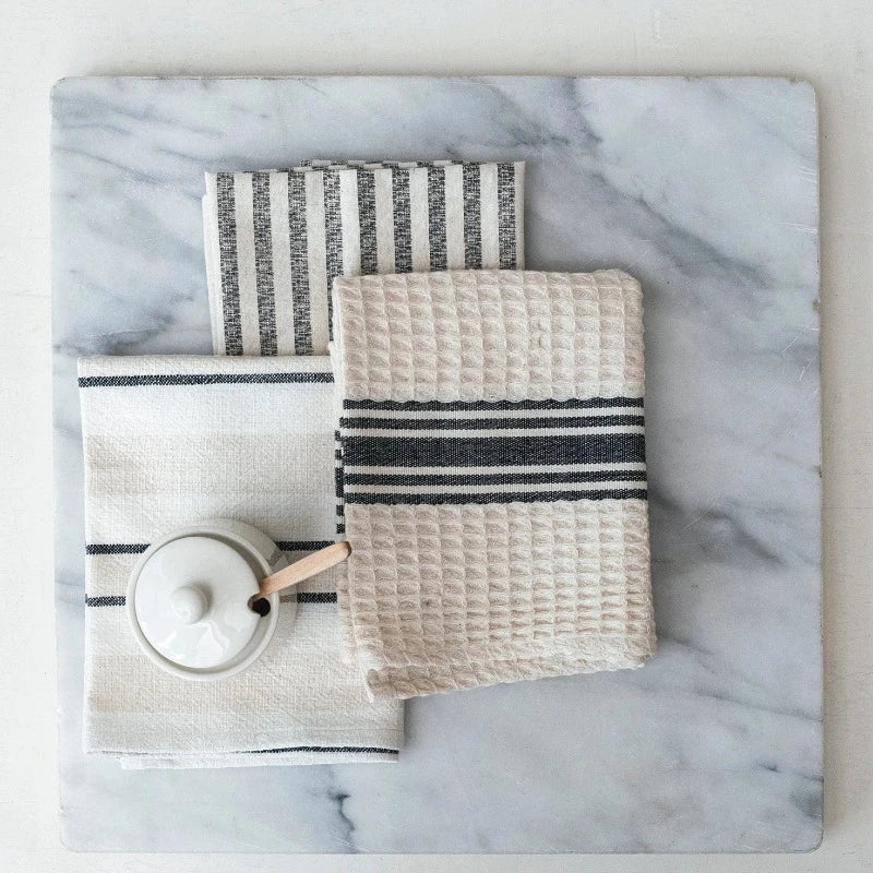 Woven Cotton Slub Tea Towels (3 styles)