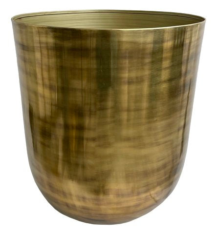 Metal Planter Antique Gold-Large