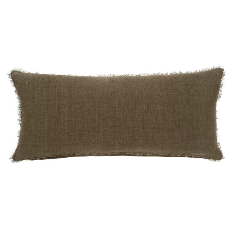 Mink Linen Lumbar Pillow - 14x31"