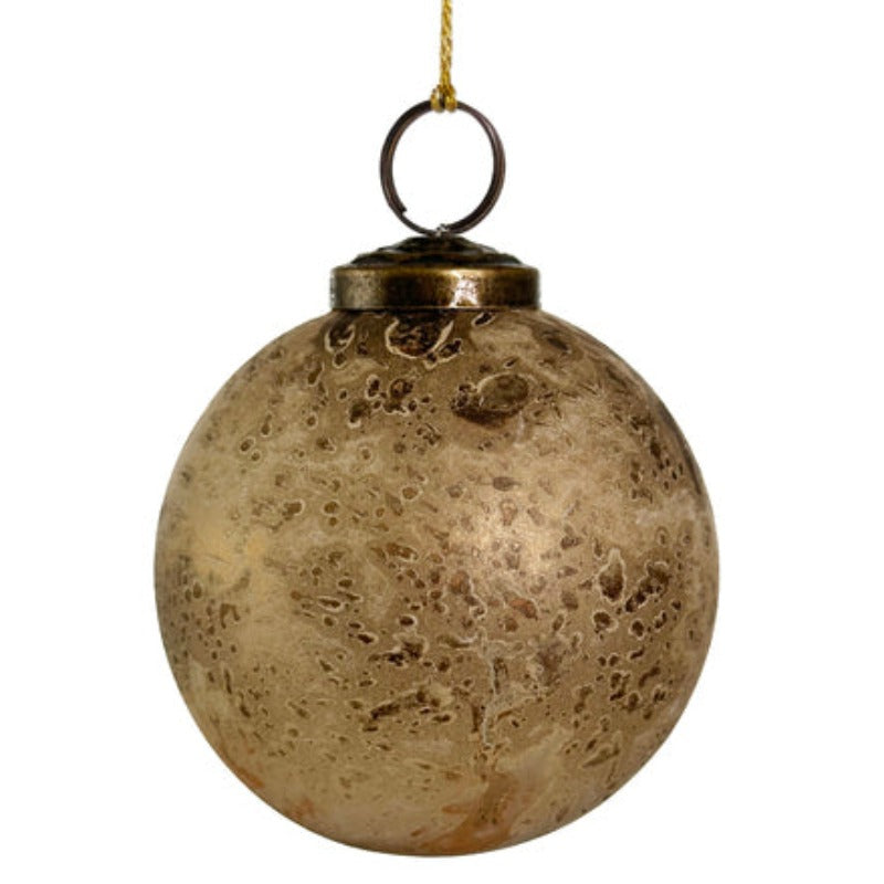 Oxidized Gold Glass Ornament (3 Sizes)