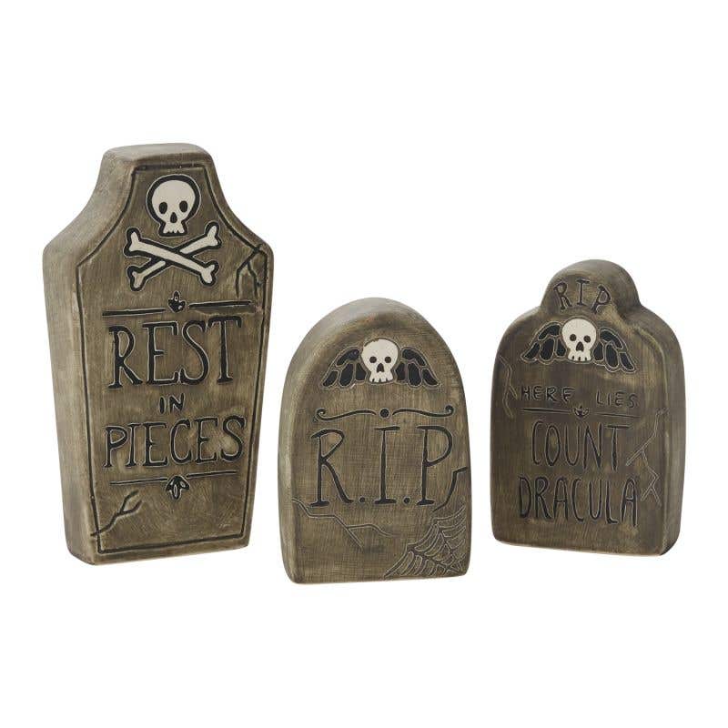 Decorative Tombstones (set of 3)