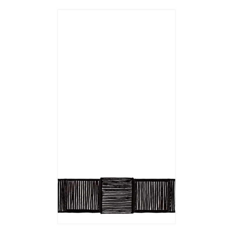 Black and white discount paper guest towels