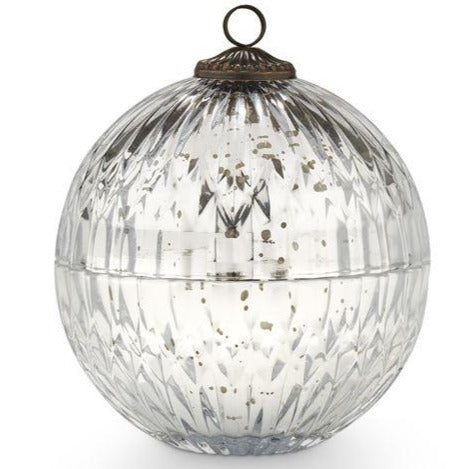 Balsam & Cedar Mercury Glass Ornament Candle