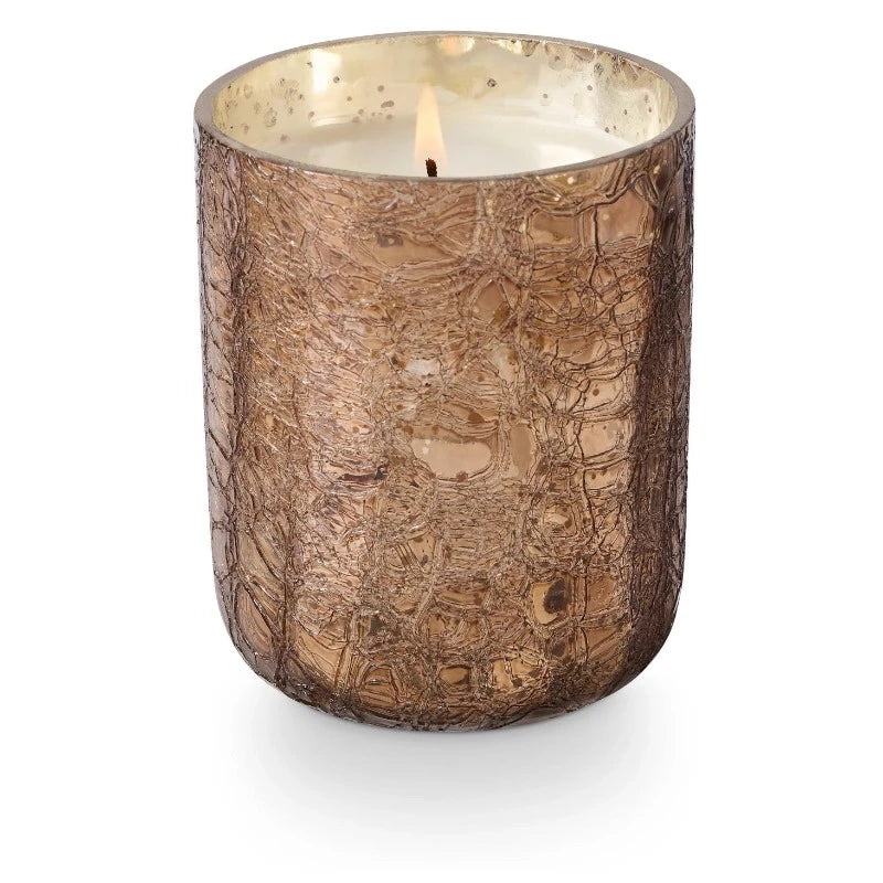 Woodfire Boxed Crackle Glass Candle (2 Sizes)