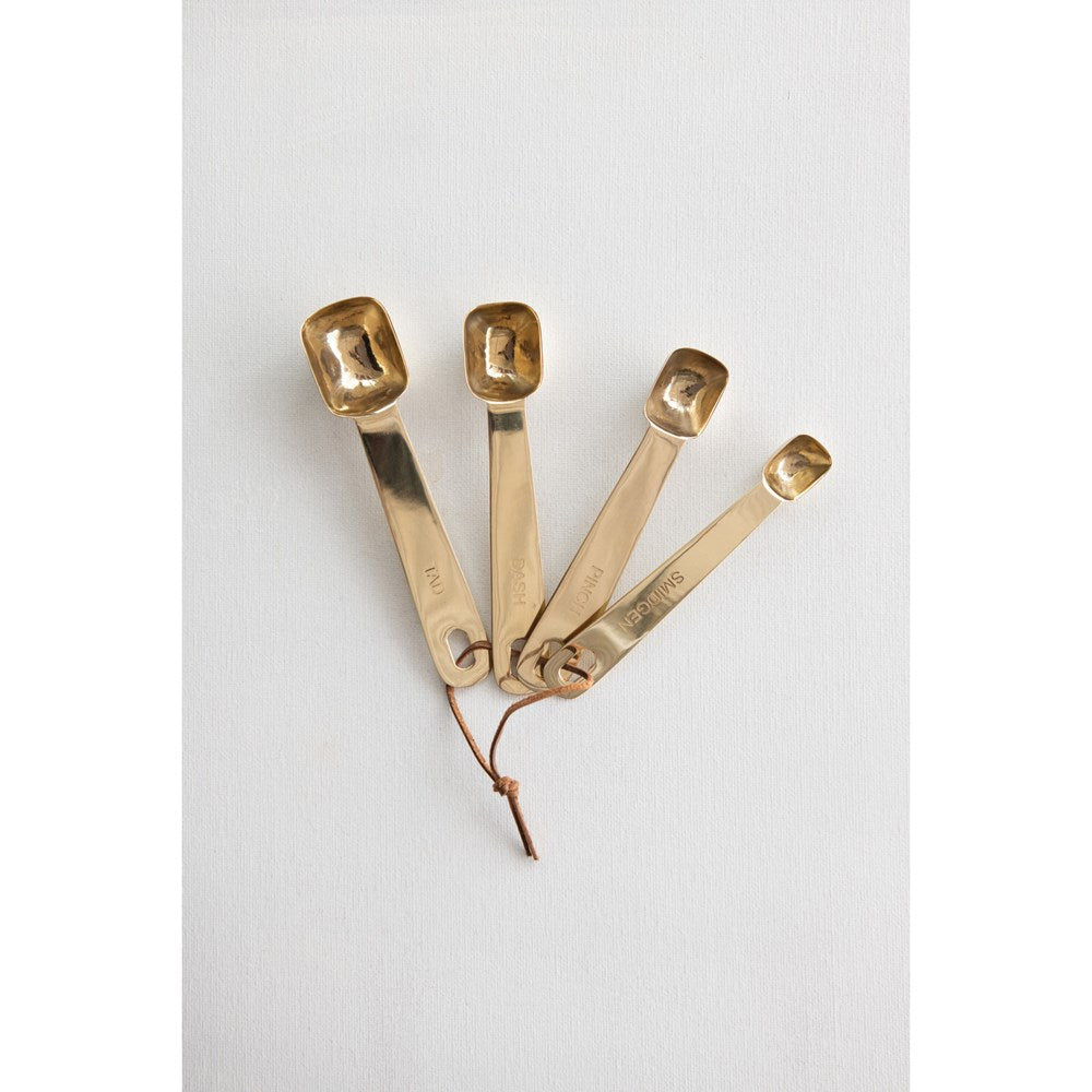 Gold Square Measuring Spoon Set