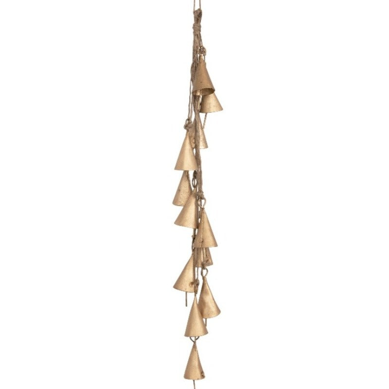 Cluster Antiqued Hanging Bells - 12.5"