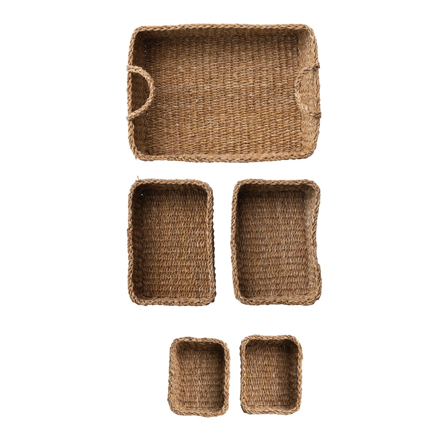 Seagrass Storage Basket Set (Set of 5)