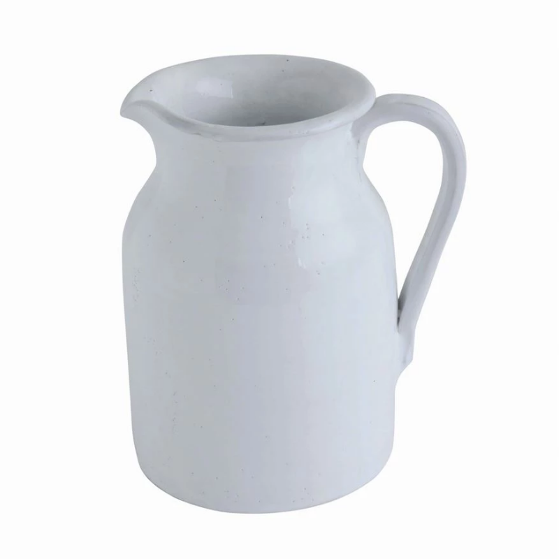 8.25"H White Pitcher