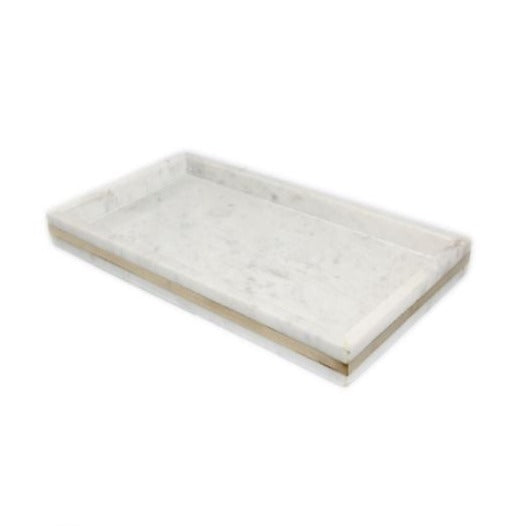 Brass Inlay Marble Tray (3 Sizes)